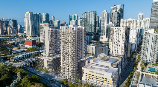 Objekt The Perrin Miami Vogelperspektive Wohnimmobilie in Miami aus der Vogelperspektive